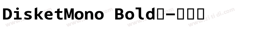 DisketMono Bold◆字体转换